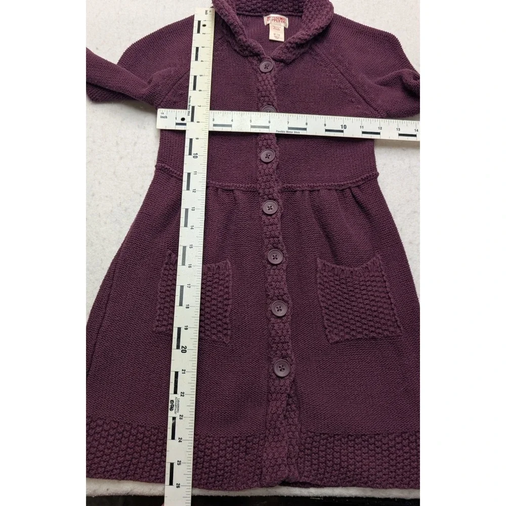 Mossimo Supply Co Cardigan Sweater Girls M 7/8 Shawl Collar Babydoll Button
